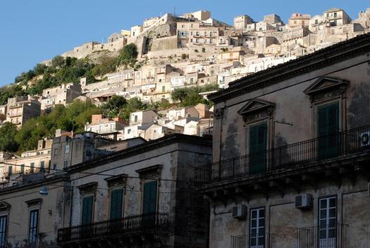 Modica - looking up to Modica Alta